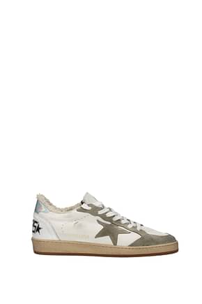 Golden Goose Sneakers ball star Men Leather White Taupe