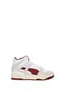 Puma Sneakers Men Leather White Red