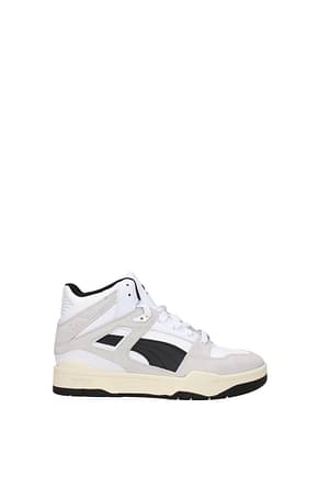 Puma Sneakers Men Leather White Black