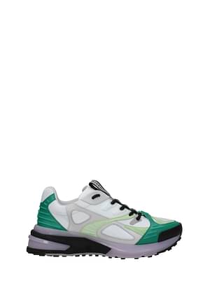 Givenchy Sneakers Men Fabric  Gray Green