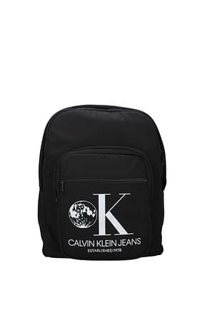 Calvin Klein  बैकपैक और बंबैग est 1978 पुरुषों कपड़ा काली
