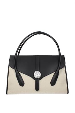 Armani Emporio Handbags icon Women Fabric  Beige Black