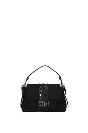Furla Handbags charlie Women Fabric  Black