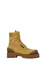Palm Angels Ankle Boot Men Suede Brown Sand