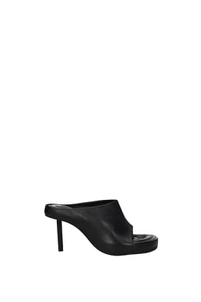 Jacquemus Sandals Women Leather Black