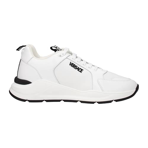 Higgins Arrowhead bevægelse Versace Sneakers Men 10027811A042541W010 Leather White Black 345,8€