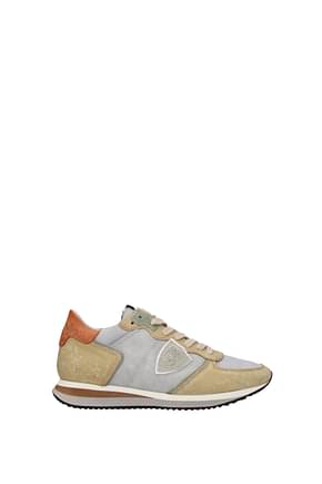 Philippe Model Sneakers low Mujer Gamuza Gris Beige