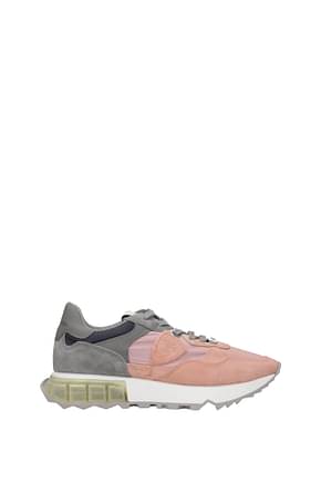 Philippe Model Sneakers la rue Women Suede Pink Anthracite