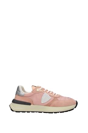 Philippe Model Sneakers antibes ortholid Mujer Tejido Rosa