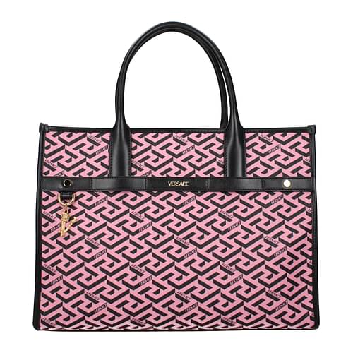 Versace Transparent Pink Logo Backpack