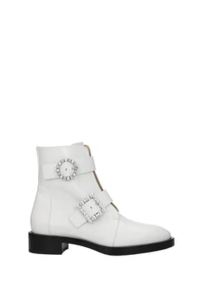 Stuart Weitzman Ankle boots rydr Women Leather White