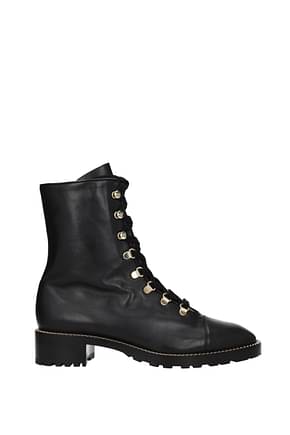 Stuart Weitzman Ankle boots kolbie Women Leather Black Gold