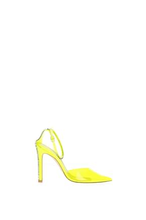 Stuart Weitzman Sandals Women PVC Yellow Transparent