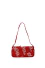 By Far Shoulder bags dulce Women Suede Red Tomato
