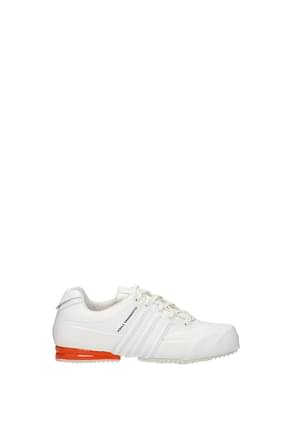 Y3 Yamamoto Sneakers Damen Leder Weiß Orange