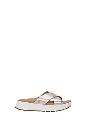 UGG Slippers and clogs emily Women Leather Pink Metallic Pink