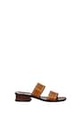 Chloé Slippers and clogs laia Women Leather Brown Tan