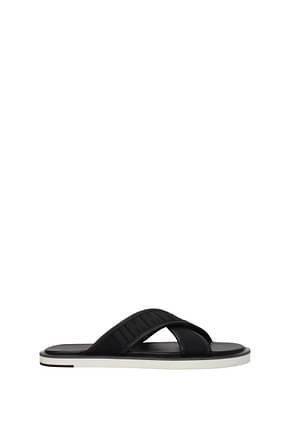 Jimmy Choo Slippers and clogs palmo Men Fabric  Black