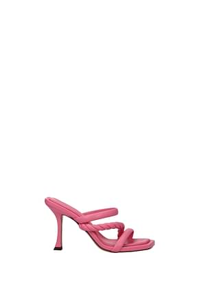 Jimmy Choo Sandals diosa Women Leather Pink Candy Rose