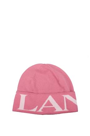 Lanvin 帽子 女士 羊毛 粉色 白色