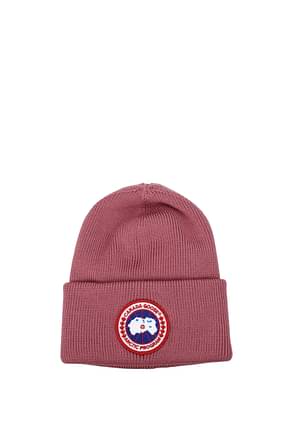 Canada Goose Hats arctic Men Wool Pink Mauve