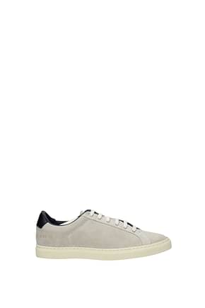 Common Projects Sneakers Women Suede Gray Blue Navy