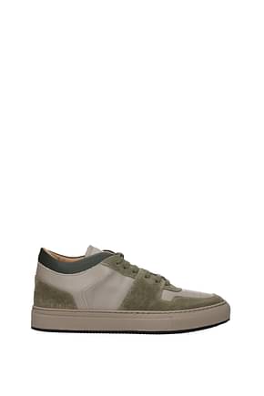 Common Projects スニーカー 男性 皮革 緑 トープ