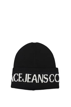 Versace Jeans Gorros couture Mujer Acrílico Negro