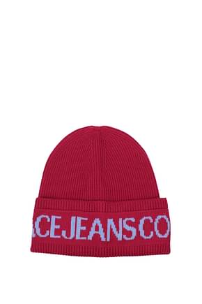 Versace Jeans Gorros couture Mujer Acrílico Fucsia Lollypop