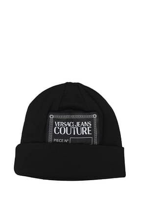 Versace Jeans Gorros couture Mujer Acrílico Negro