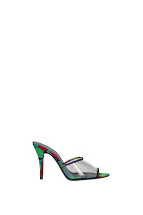 Saint Laurent Sandals gippy Women PVC Transparent Multicolor