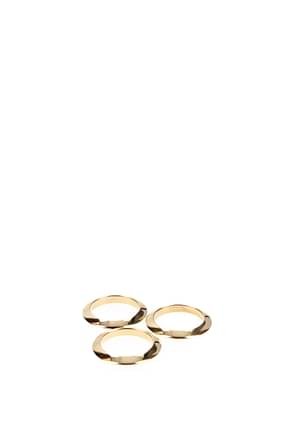Bottega Veneta Rings set of three Women Silver Gold
