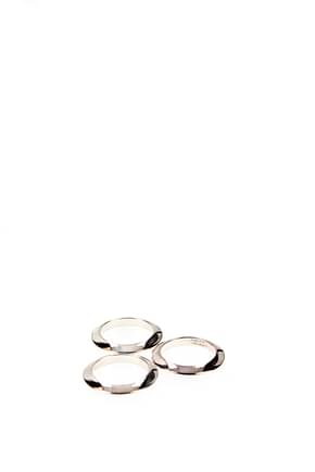 Bottega Veneta Rings set of three Women Silver Silver