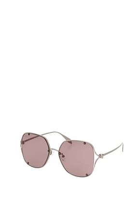 Alexander McQueen Sunglasses Women Metal Gray Taupe