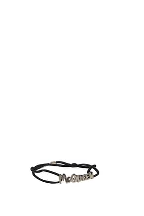 Alexander McQueen Bracelets Homme Tissu Noir