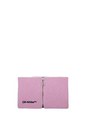 Off-White Scarves neck collar Women Wool Pink Lilac