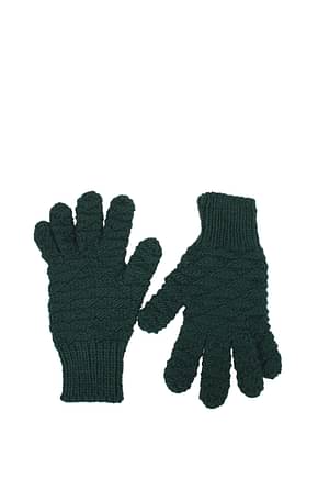 Bottega Veneta Handschuhe Damen Wolle Grün Grüne Kiefer