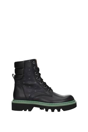 MCM Ankle Boot Men Leather Black