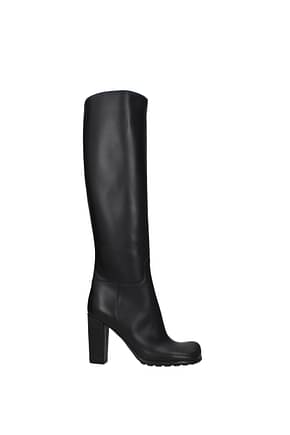 Bottega Veneta Boots Women Leather Black