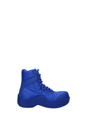Bottega Veneta Ankle boots Women Fabric  Blue Cobalt