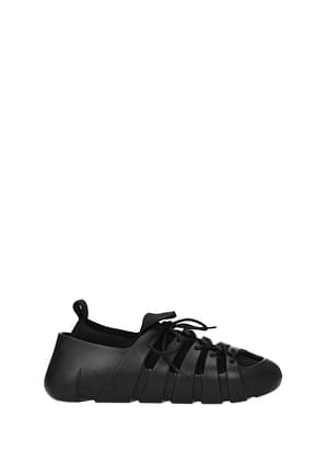 Bottega Veneta أحذية رياضية رجال قماش أسود