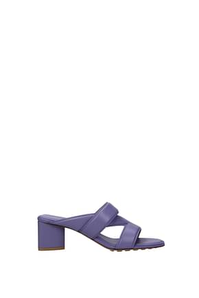 Bottega Veneta Sandals Women Leather Violet Lavender