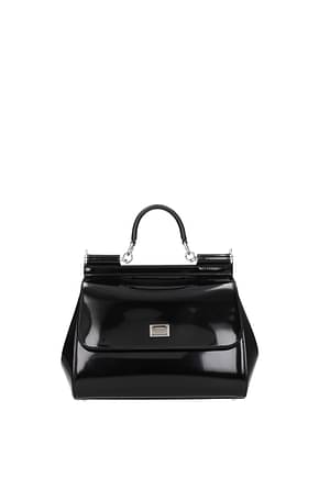 Dolce&Gabbana Handbags kim sicily large Women Leather Black