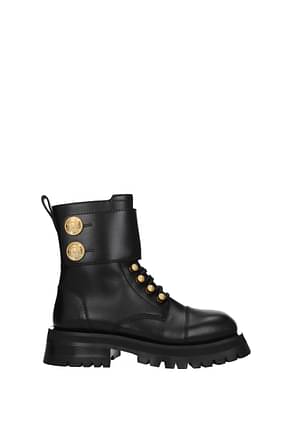 Balmain Ankle boots Women Leather Black