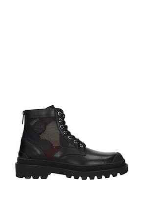 Christian Dior Ankle Boot Men Leather Black