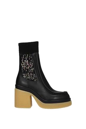 Chloé Ankle boots Women Leather Black Multicolor
