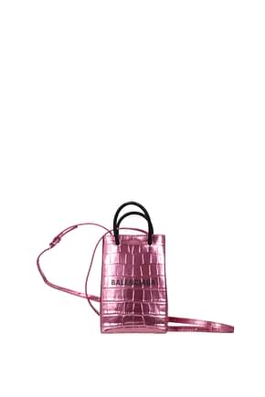 Balenciaga Handbags Women Leather Pink