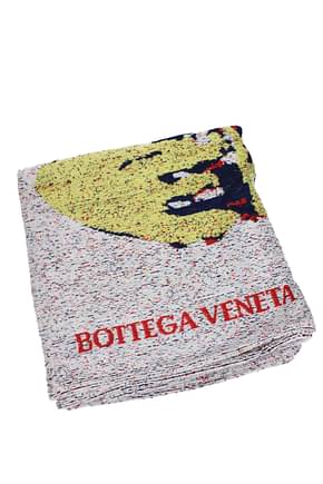 Bottega Veneta ビーチタオル jacquard mushroom 男性 コットン 白 マルチカラー