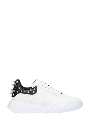 Alexander McQueen Sneakers Homme Cuir Blanc Noir