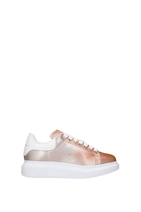 Alexander McQueen Sneakers oversize Damen PVC Rosa Weiß